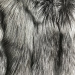 Luxury Real Women Silver Gold Fox Fur Coats With Fur Hood Jacket